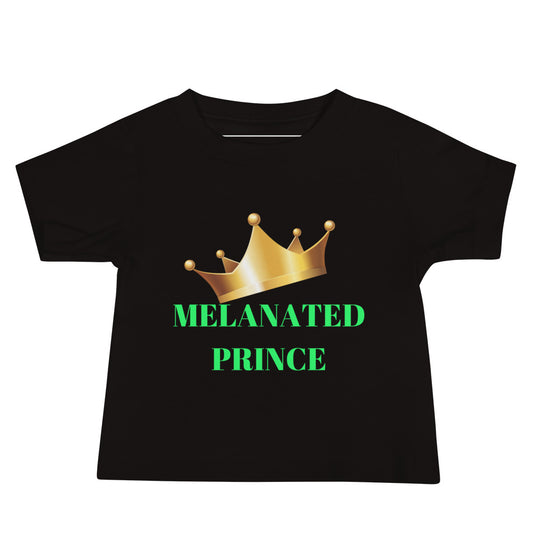 MELANATED PRINCE Baby Jersey Short Sleeve Tee by SobG Designs