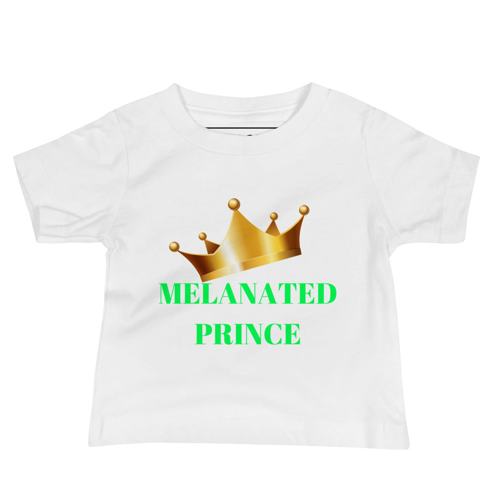 MELANATED PRINCE Baby Jersey Short Sleeve Tee by SobG Designs