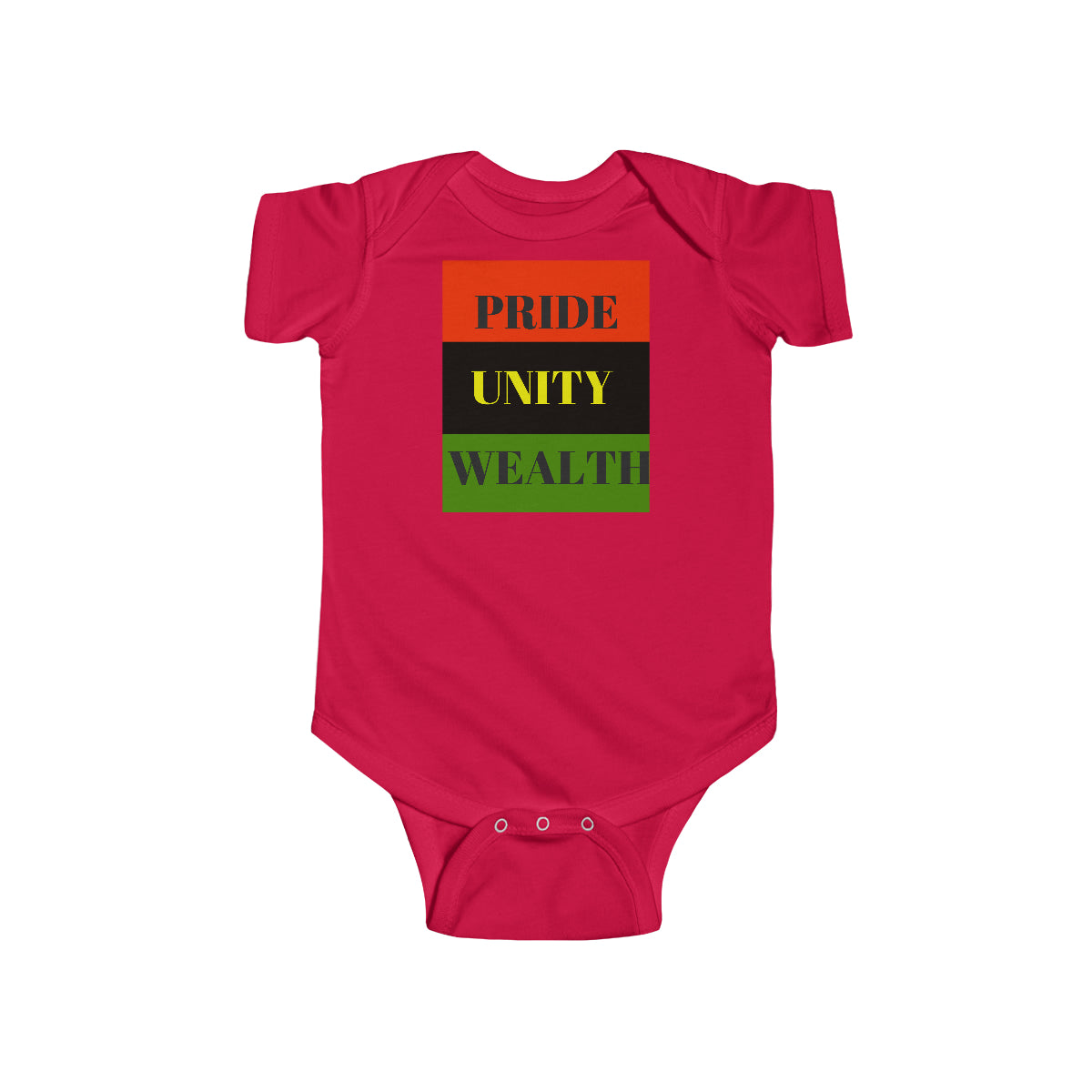 PRIDE UNITY WEALTH Infant Fine Jersey Bodysuit by SobG Designs