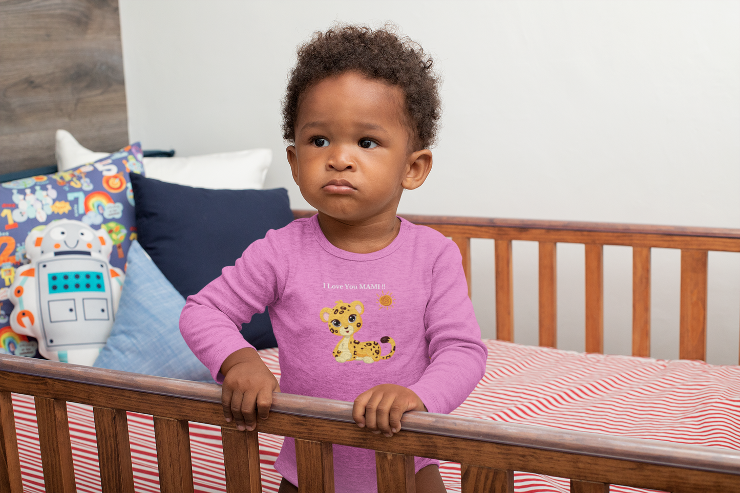 I LOVE YOU MAMI !! Infant Long Sleeve Bodysuit by SobG Designs