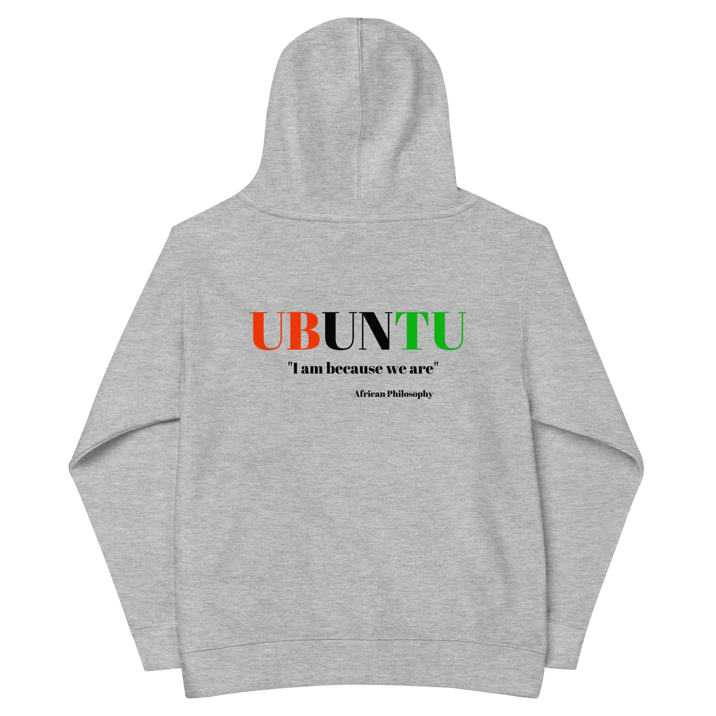 UBUNTU Kids Fleece Hoodie by SobG Designs