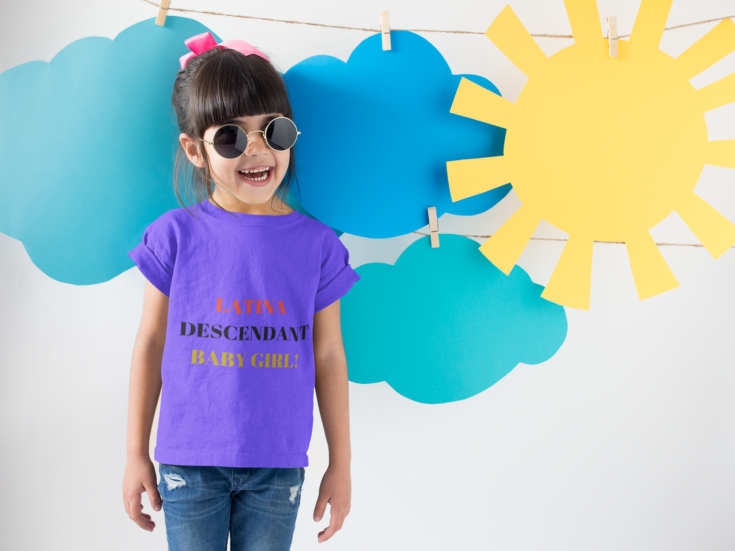 UNISEX LATIN DESCENDANT BABY BOY BABY GIRL Jersey Short Sleeve Tee by SobG Designs