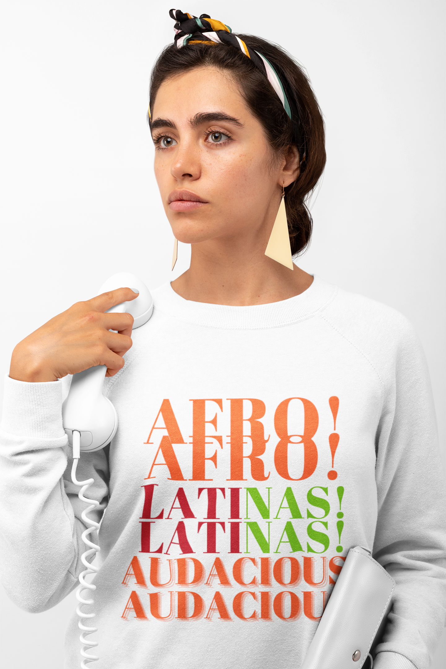 AFRO! LATINAS! AUDACIOUS! Organic Sweatshirt by SobG Designs