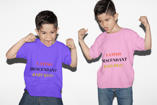 UNISEX LATIN DESCENDANT BABY BOY BABY GIRL Jersey Short Sleeve Tee by SobG Designs