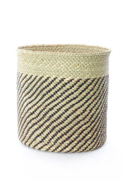 Iringa Baskets with Diagonal Black Stripes Set of (3)