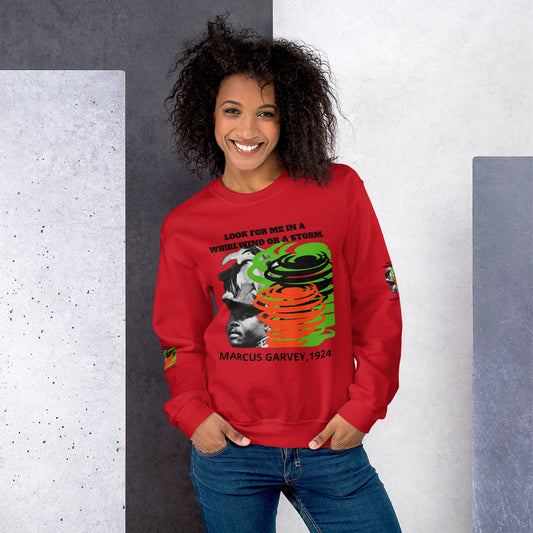 "LOOK FOR ME IN A WHIRLWIND" Unisex Sweatshirt by SobG Designs