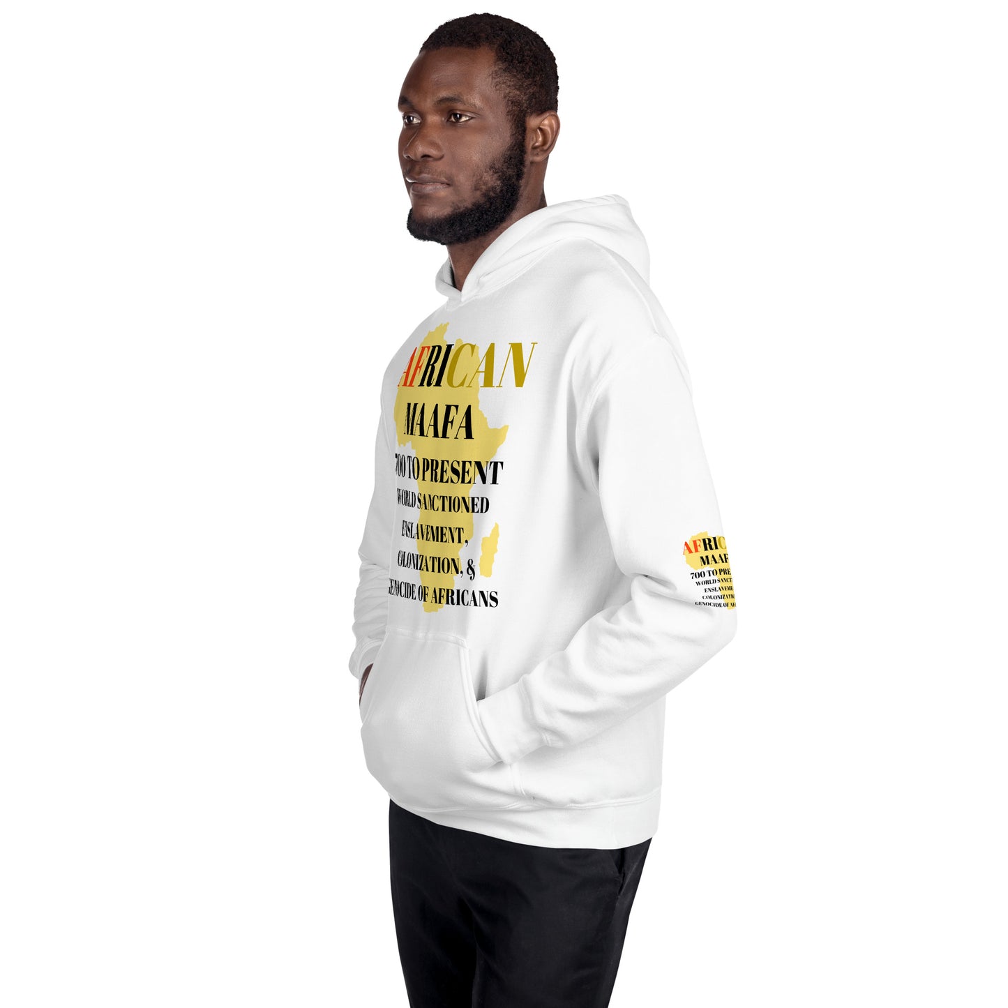 AFRICAN MAAFA! Unisex Fleece Hoodie by SobG Designs