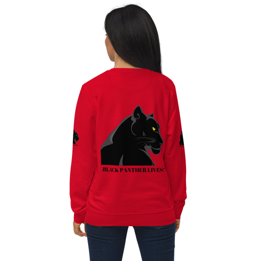 BLACK PANTHER LIVES! Unisex Organic Sweatshirt by SobG Designs