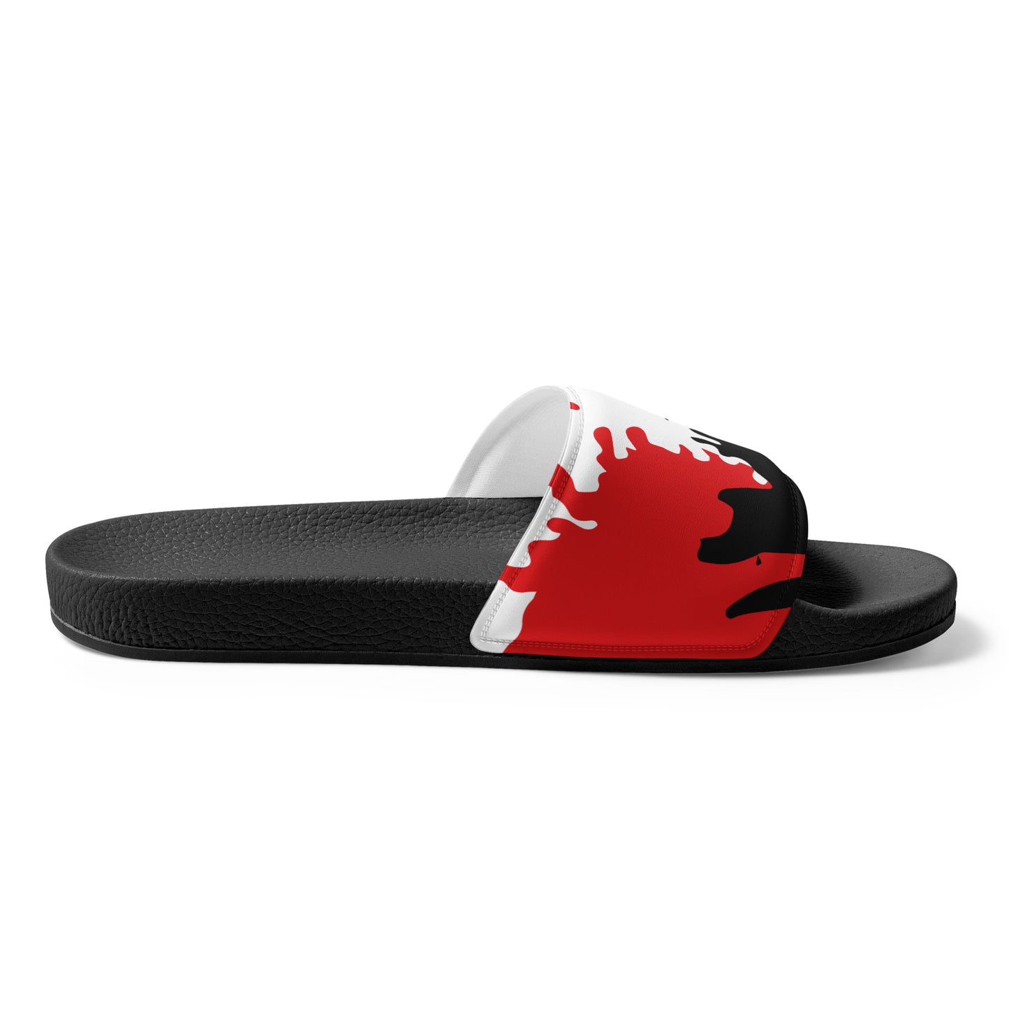 THE COLORS: RED, BLACK, GREEN Women's Slides by SobG Designs
