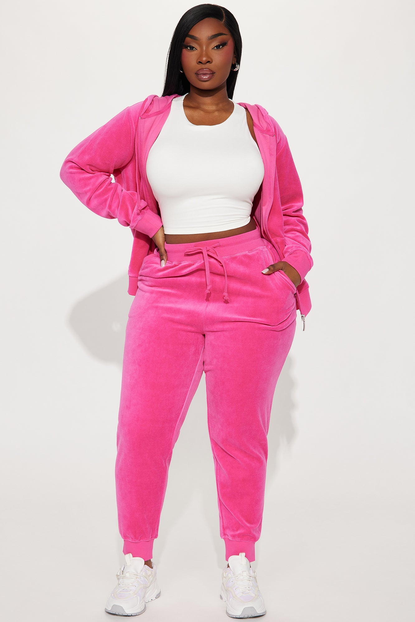 The Original Trendsetter Velour Set - Bubblegum Pink