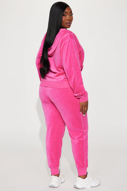 The Original Trendsetter Velour Set - Bubblegum Pink
