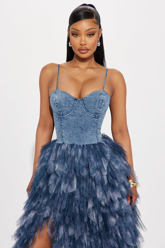 Life In Denim Maxi Dress - Denim