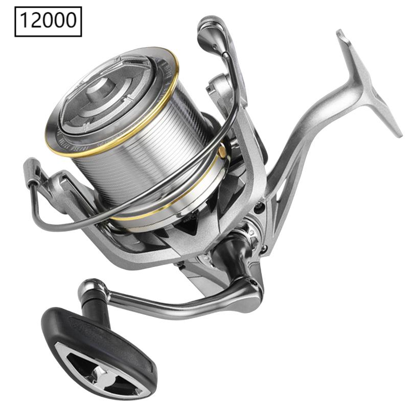 17+1BB 8000-14000 Series Aluminum Alloy Spool Fishing Reel, 4.8:1 Gear Ratio, Durable Long Casting for Baitcasting