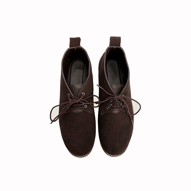 Hugo Mens Leather Boots Choco Brown-2