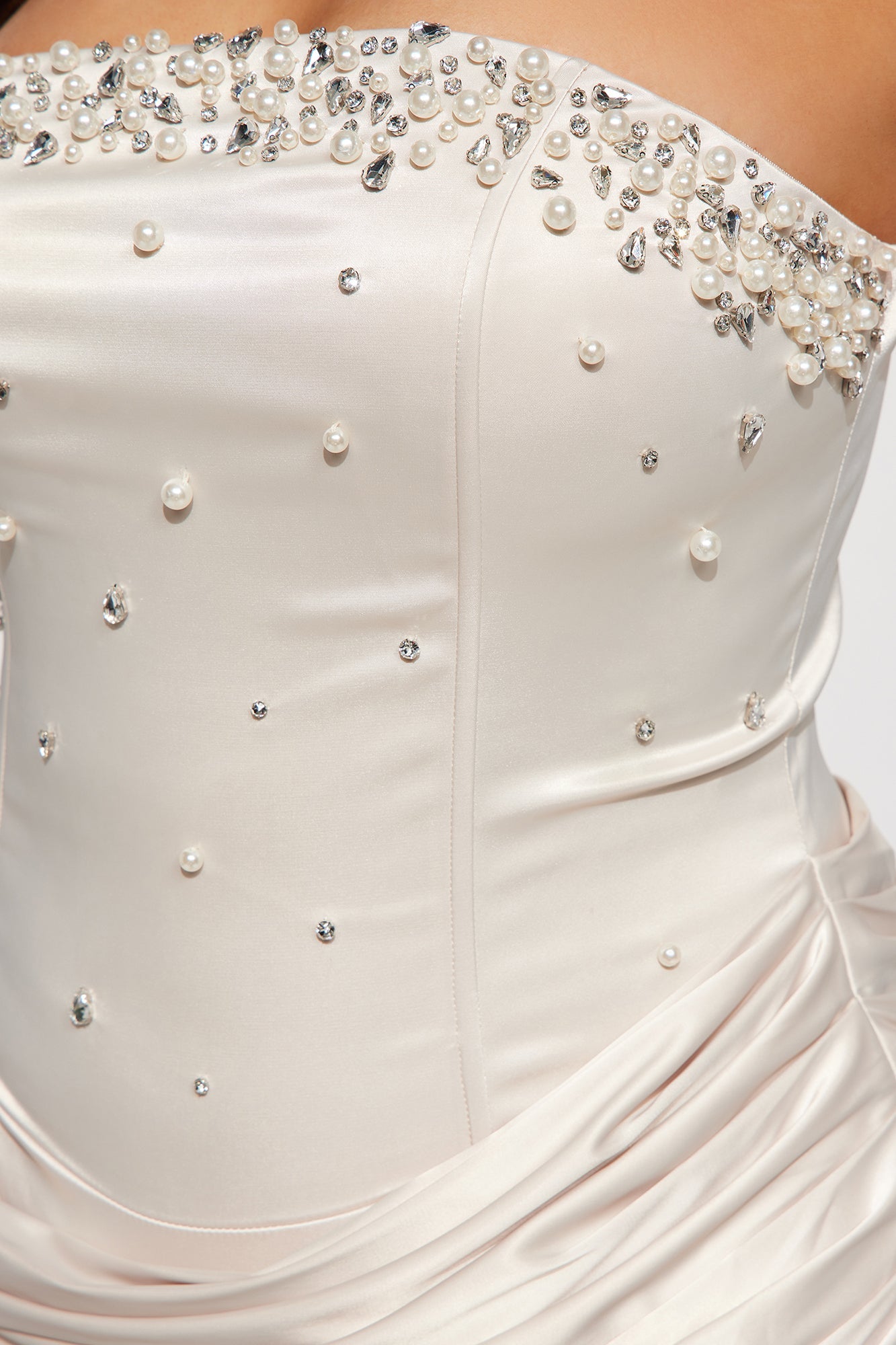 Lady Ariel Satin Mini Dress - Pink