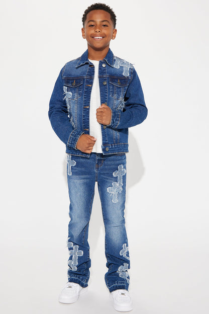 Mini Do I Ever Cross Your Mind Trucker - Medium Wash