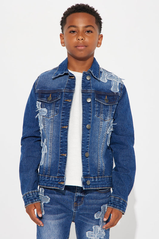 Mini Do I Ever Cross Your Mind Trucker - Medium Wash