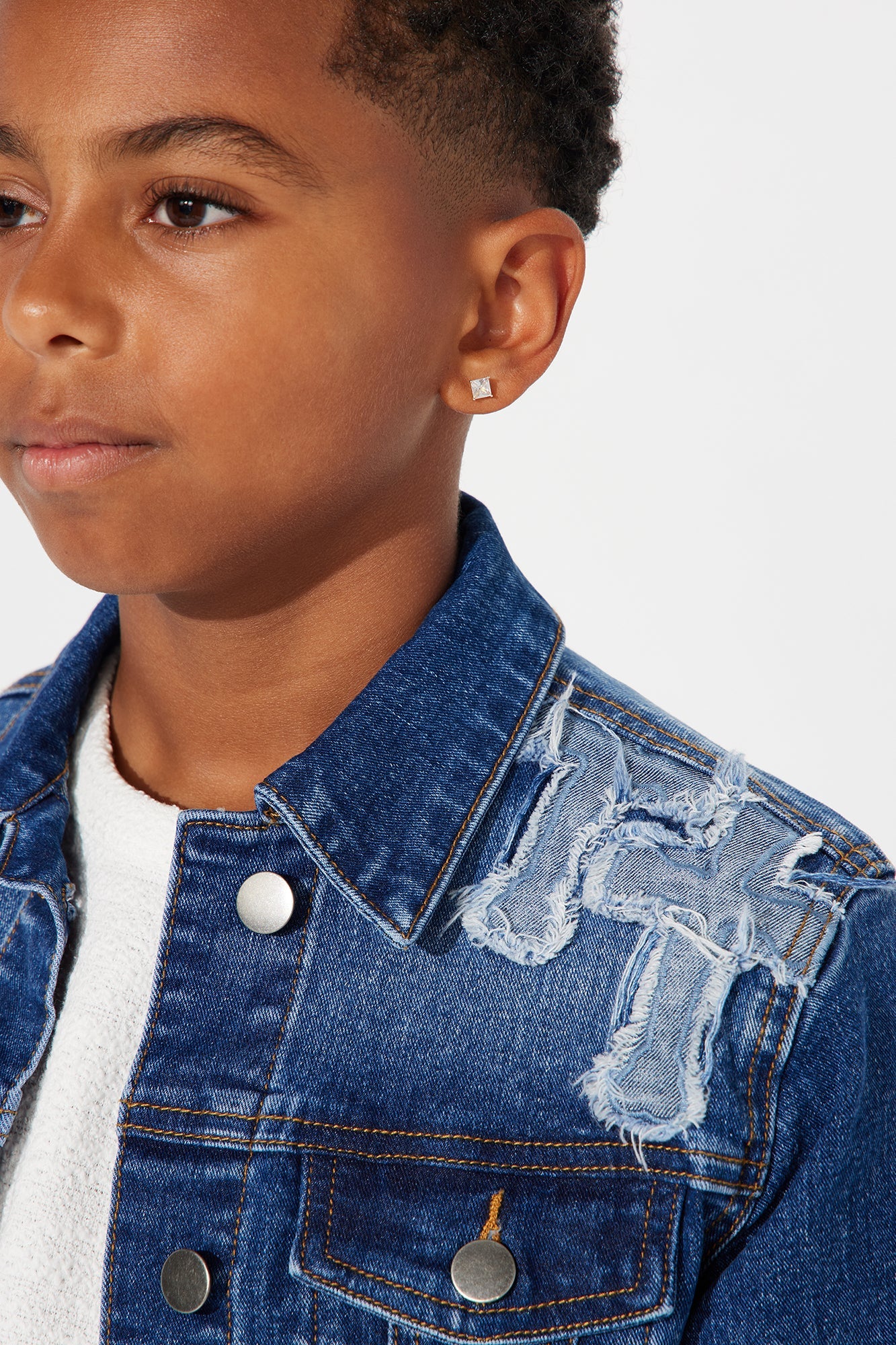 Mini Do I Ever Cross Your Mind Trucker - Medium Wash