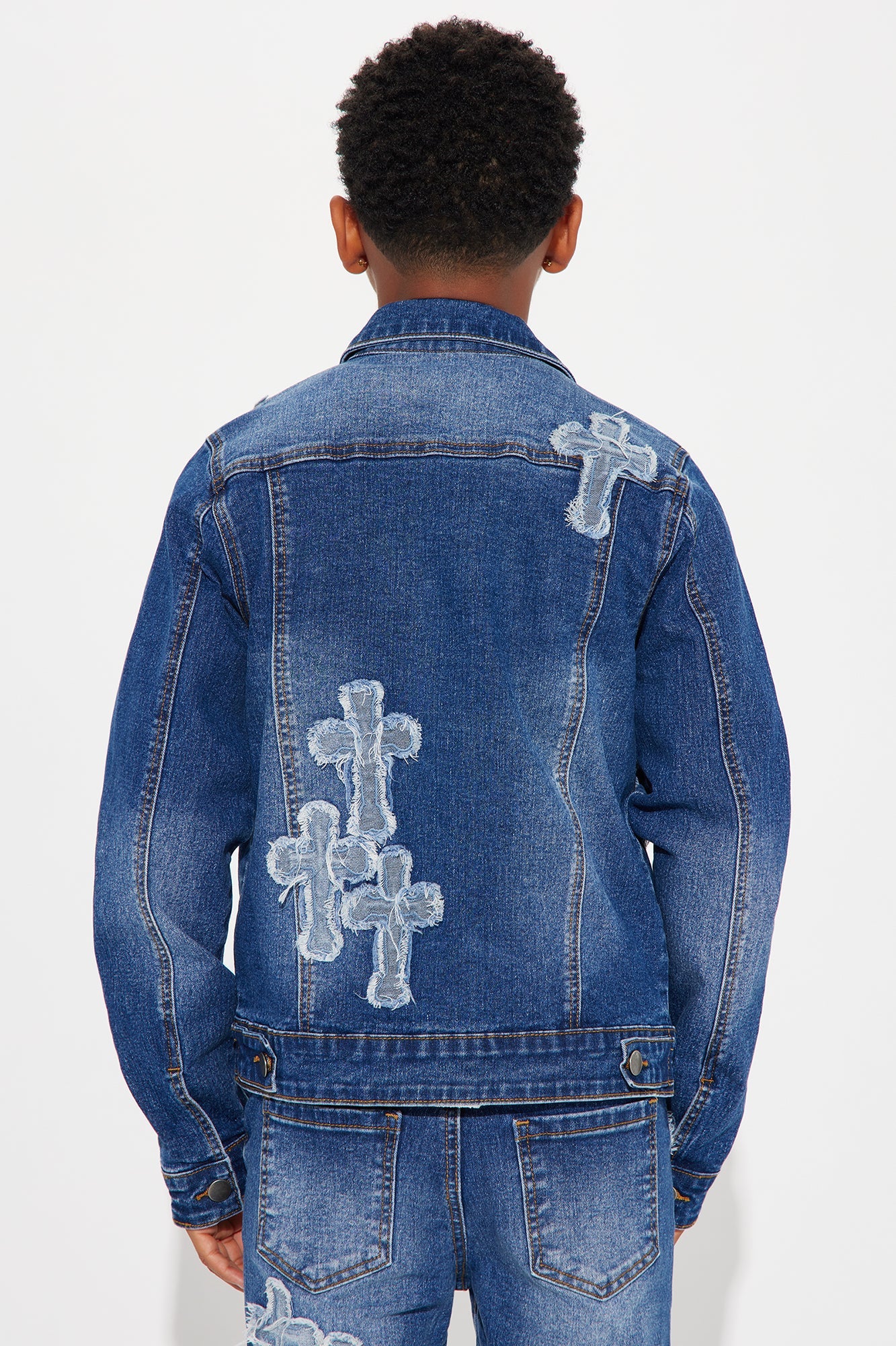 Mini Do I Ever Cross Your Mind Trucker - Medium Wash