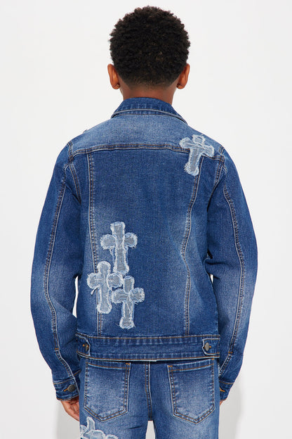 Mini Do I Ever Cross Your Mind Trucker - Medium Wash