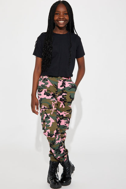 Mini Leave It Up To Me Cargo Joggers - Camouflage