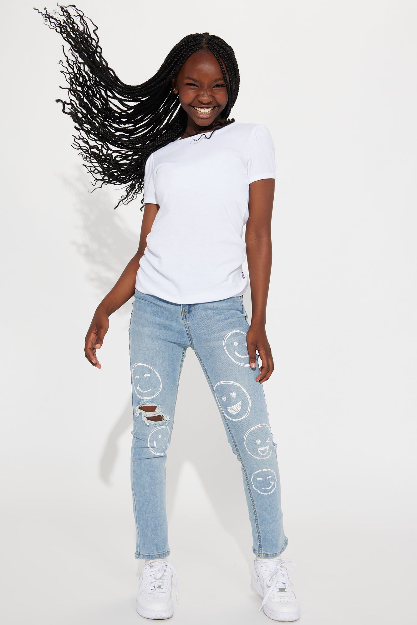 Mini In My Feels Denim Jeans - Light Wash