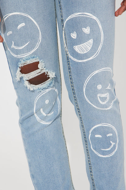 Mini In My Feels Denim Jeans - Light Wash