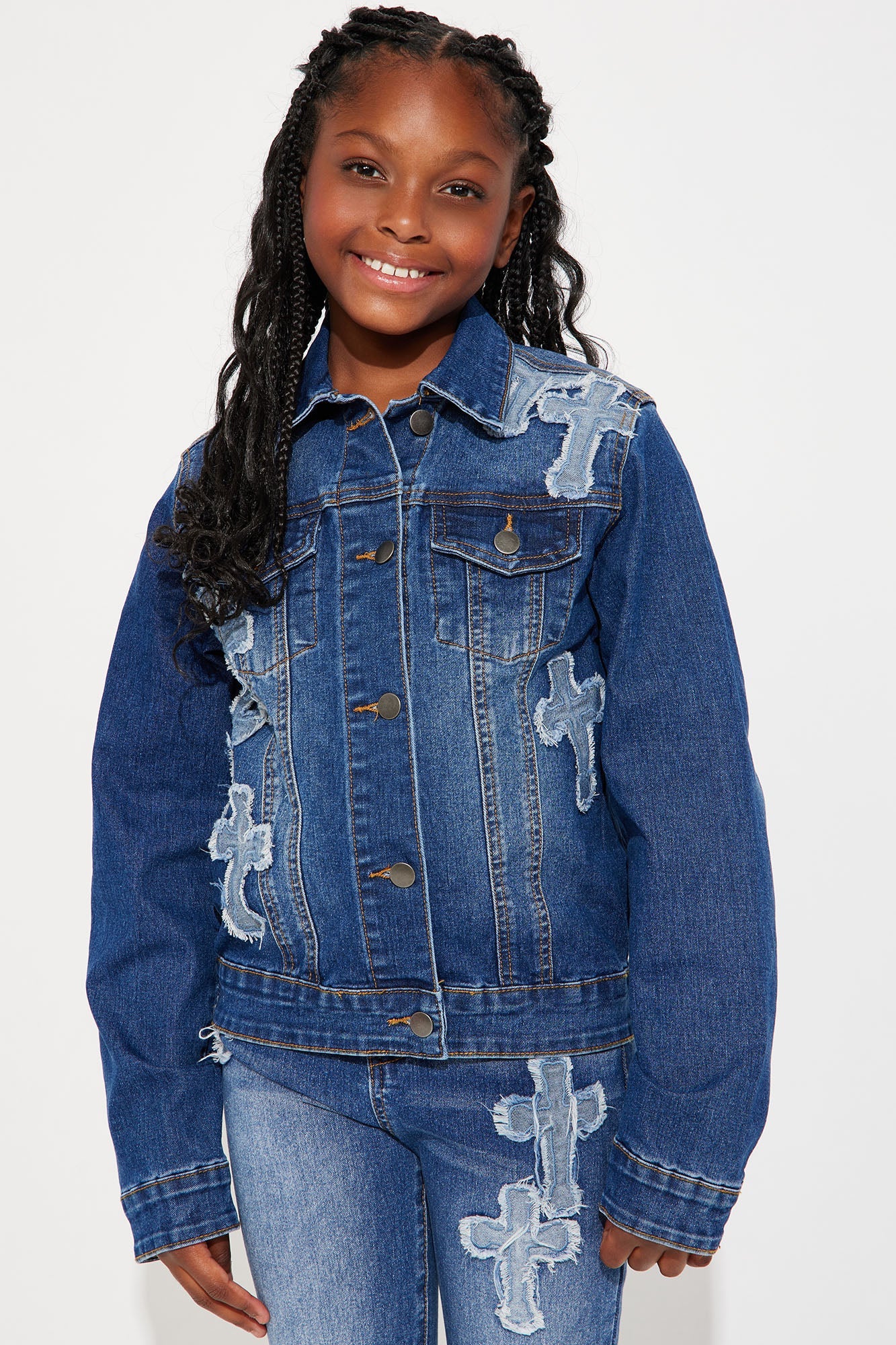 Mini Do I Ever Cross Your Mind Trucker - Medium Wash