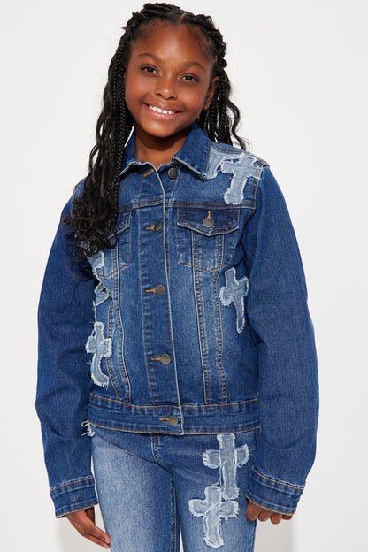 Mini Do I Ever Cross Your Mind Trucker - Medium Wash