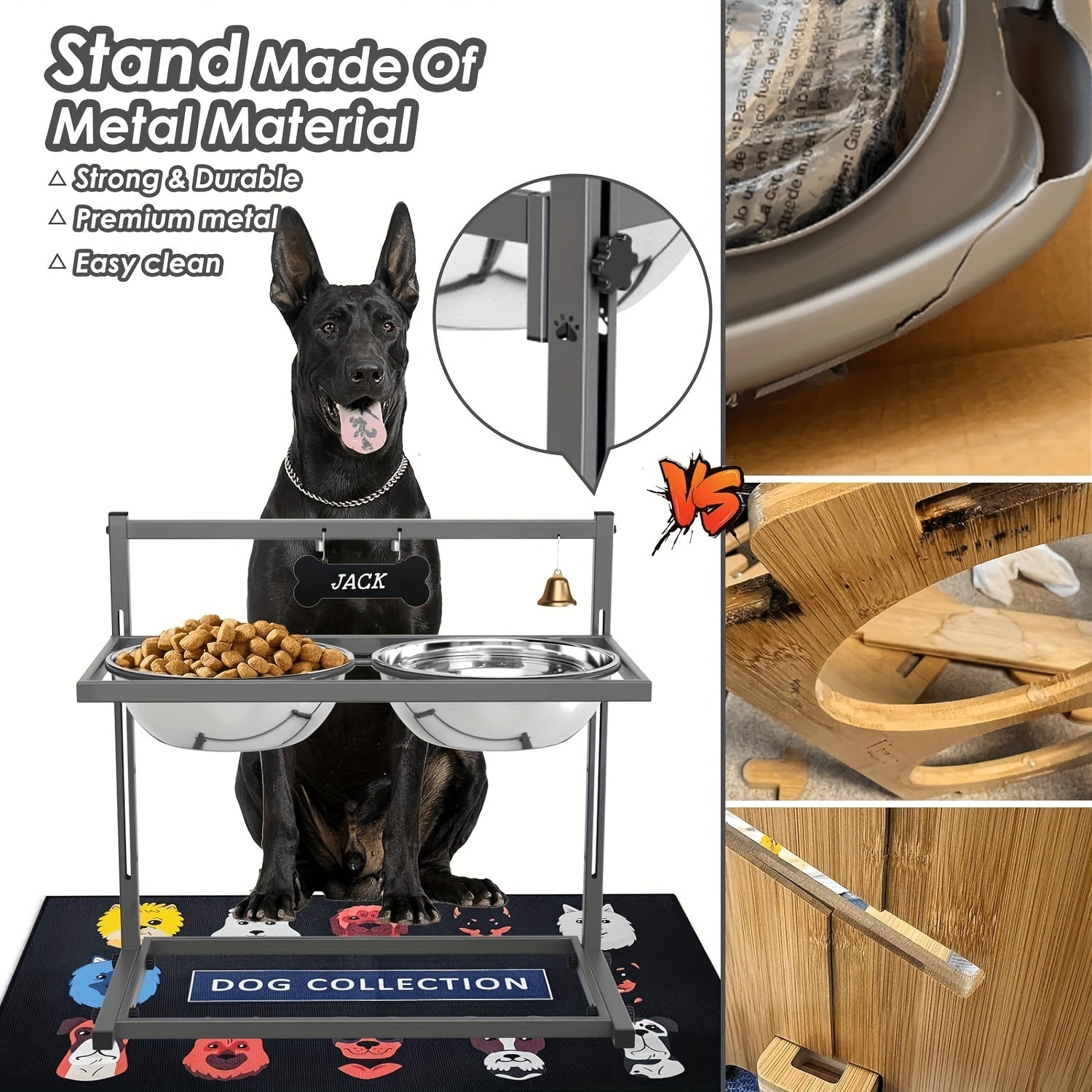 Elevated Dog Bowls for Large Dogs-1