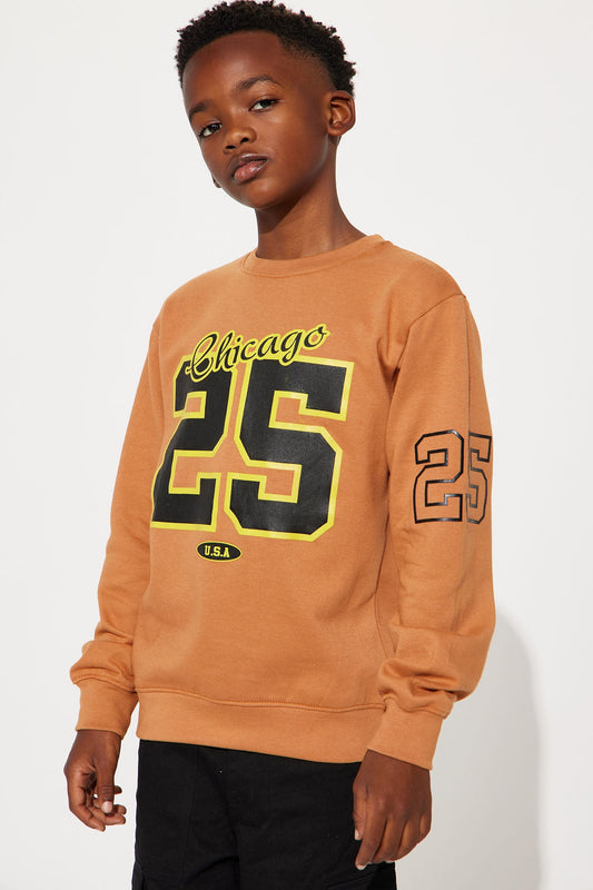 Mini Chicago Fleece Sweatshirt - Brown