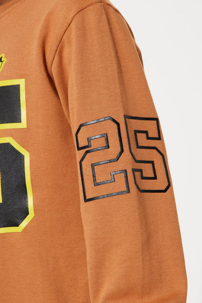 Mini Chicago Fleece Sweatshirt - Brown