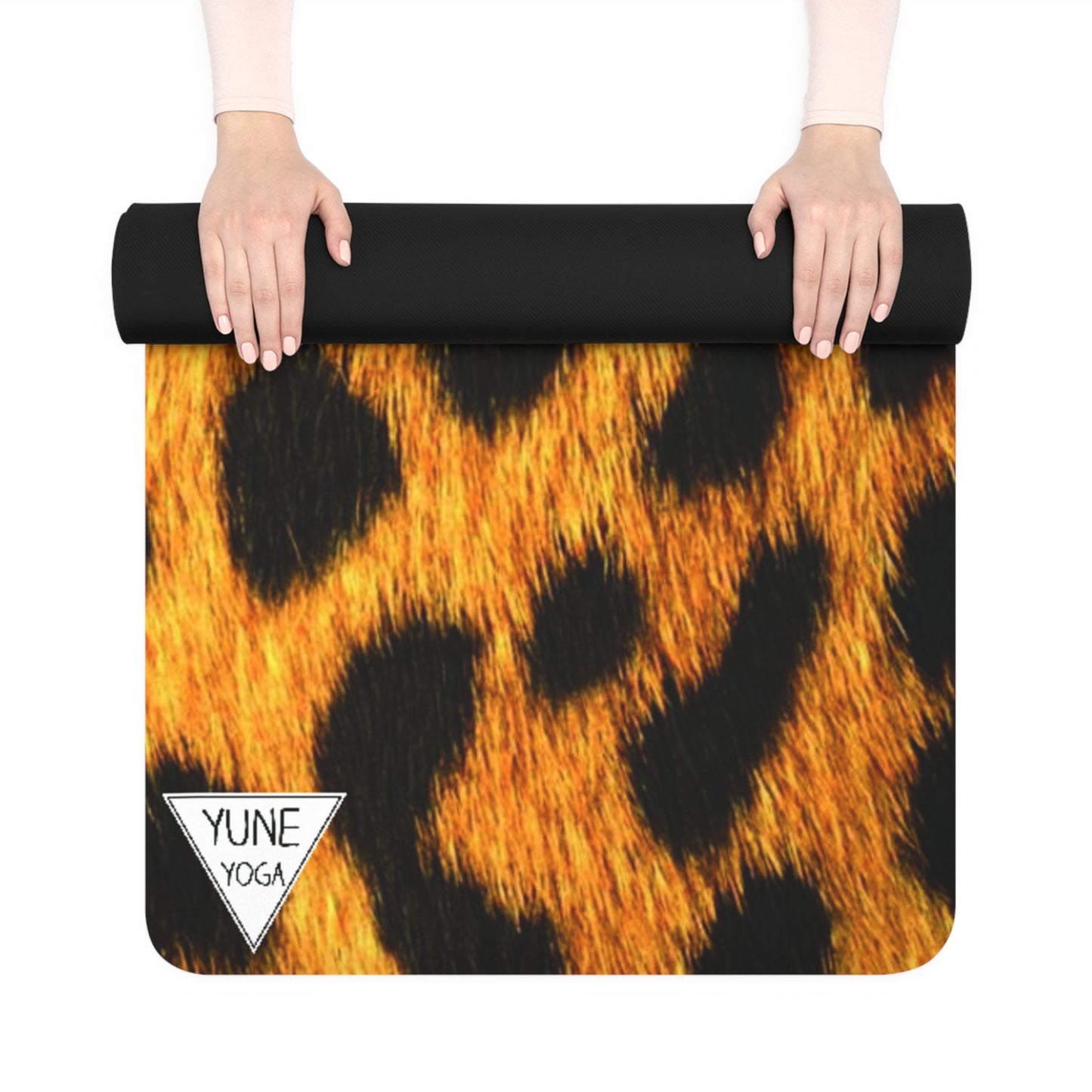 Natural Rubber Yoga Mat – 3mm Eco-Friendly, Non-Slip Mat for Hot Yoga, Pilates & Daily Practice | Leopard | Yune Yoga-2