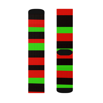 PAN AFRICAN COLORS Sublimation Socks by SobG Designs