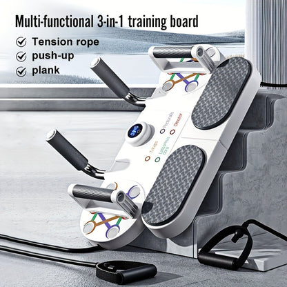 Push-Up Bar with Bands & Timer-2