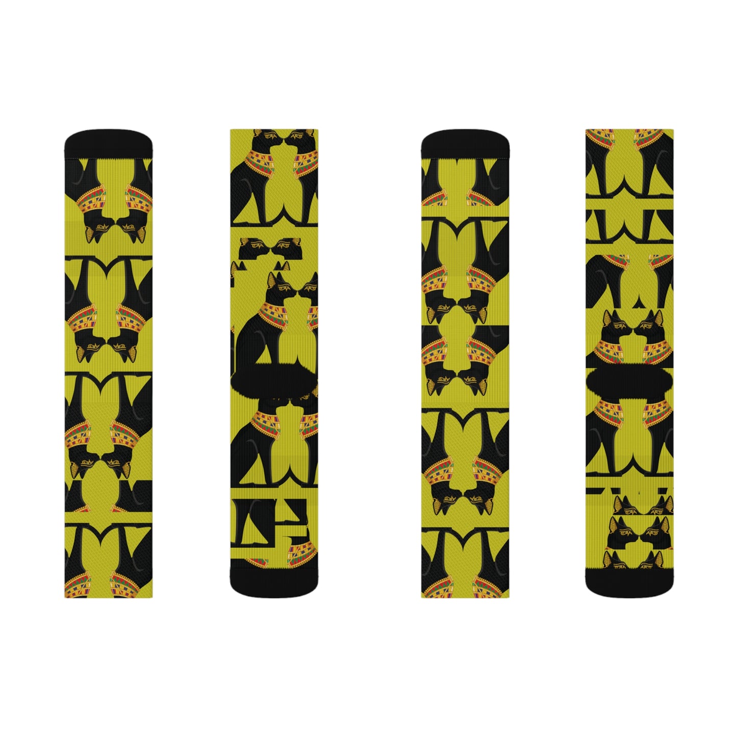 GODDESS BESTET EGYPTIAN PROTECTRESS OF LOWER EGYPT Sublimation Socks by SobG Designs