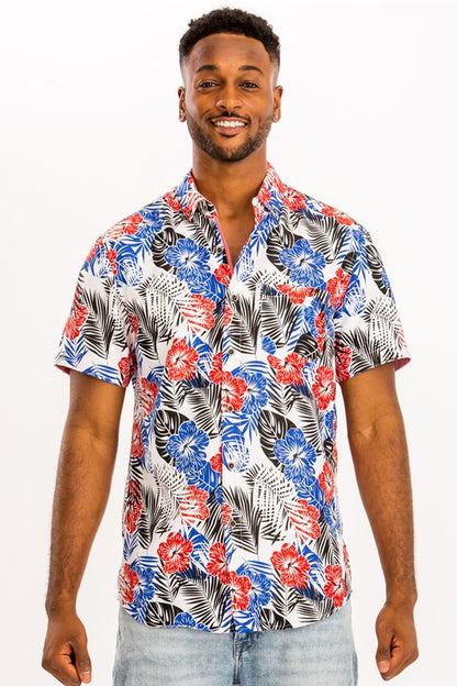 PRINT HAWAIIAN SHIRT