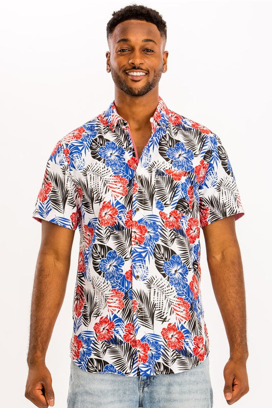 PRINT HAWAIIAN SHIRT