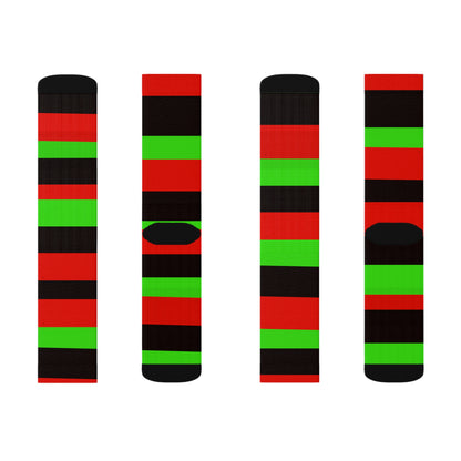 PAN AFRICAN COLORS Sublimation Socks by SobG Designs