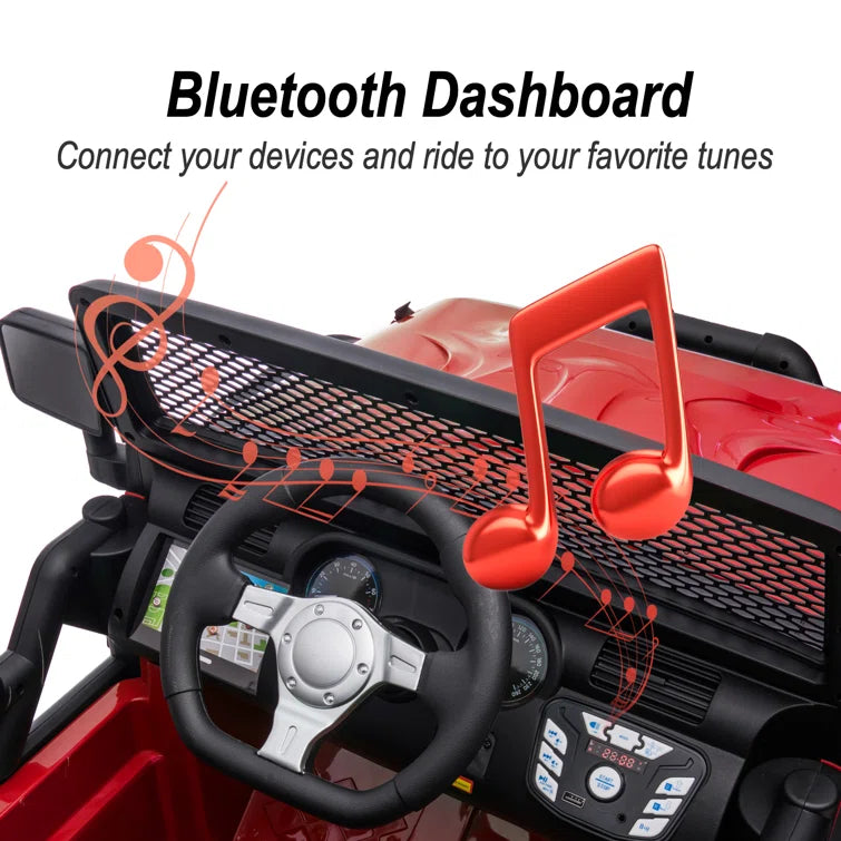 12V Kids Ride on Truck, 2 Seater Powered Ride on Car with Remote Control12V Kids Ride on Truck, 2 Seater Powered Ride on Car with Remote Control