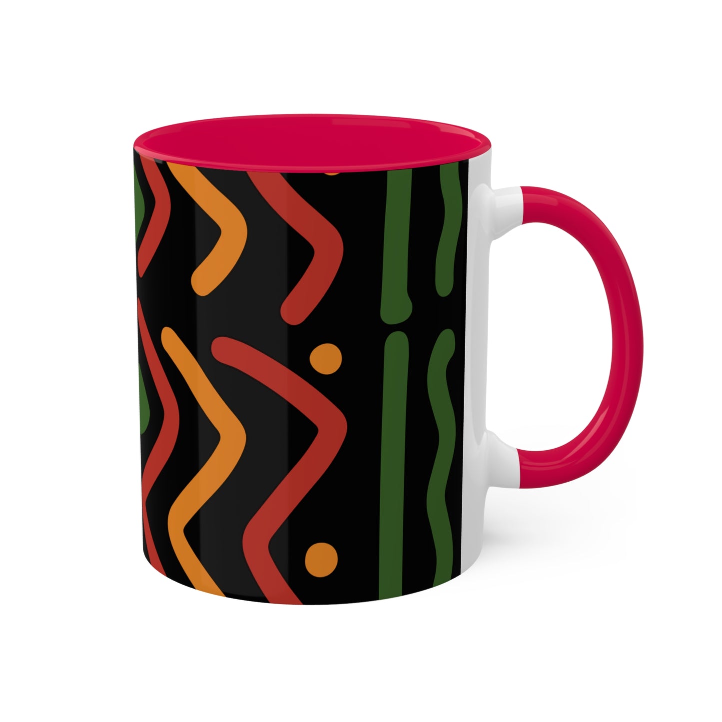 THE AFRICA MAP Colorful Mugs, 11oz by SobG Designs