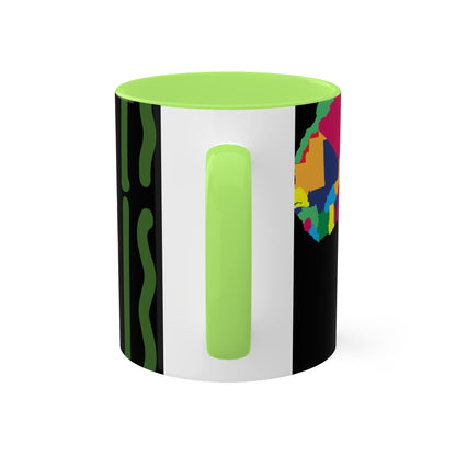 THE AFRICA MAP Colorful Mugs, 11oz by SobG Designs