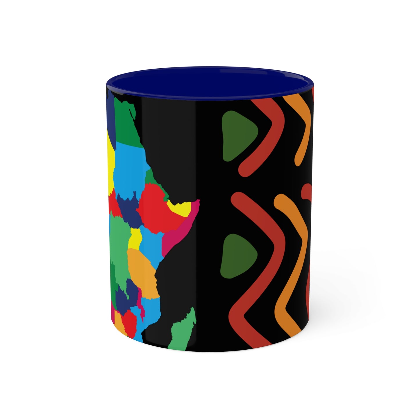 THE AFRICA MAP Colorful Mugs, 11oz by SobG Designs