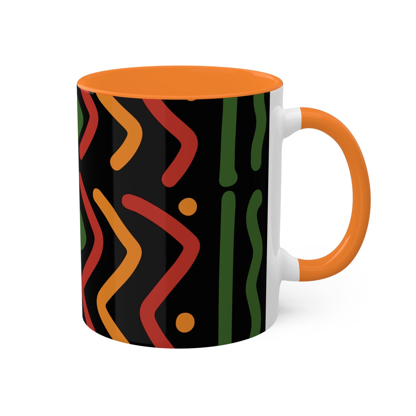 THE AFRICA MAP Colorful Mugs, 11oz by SobG Designs