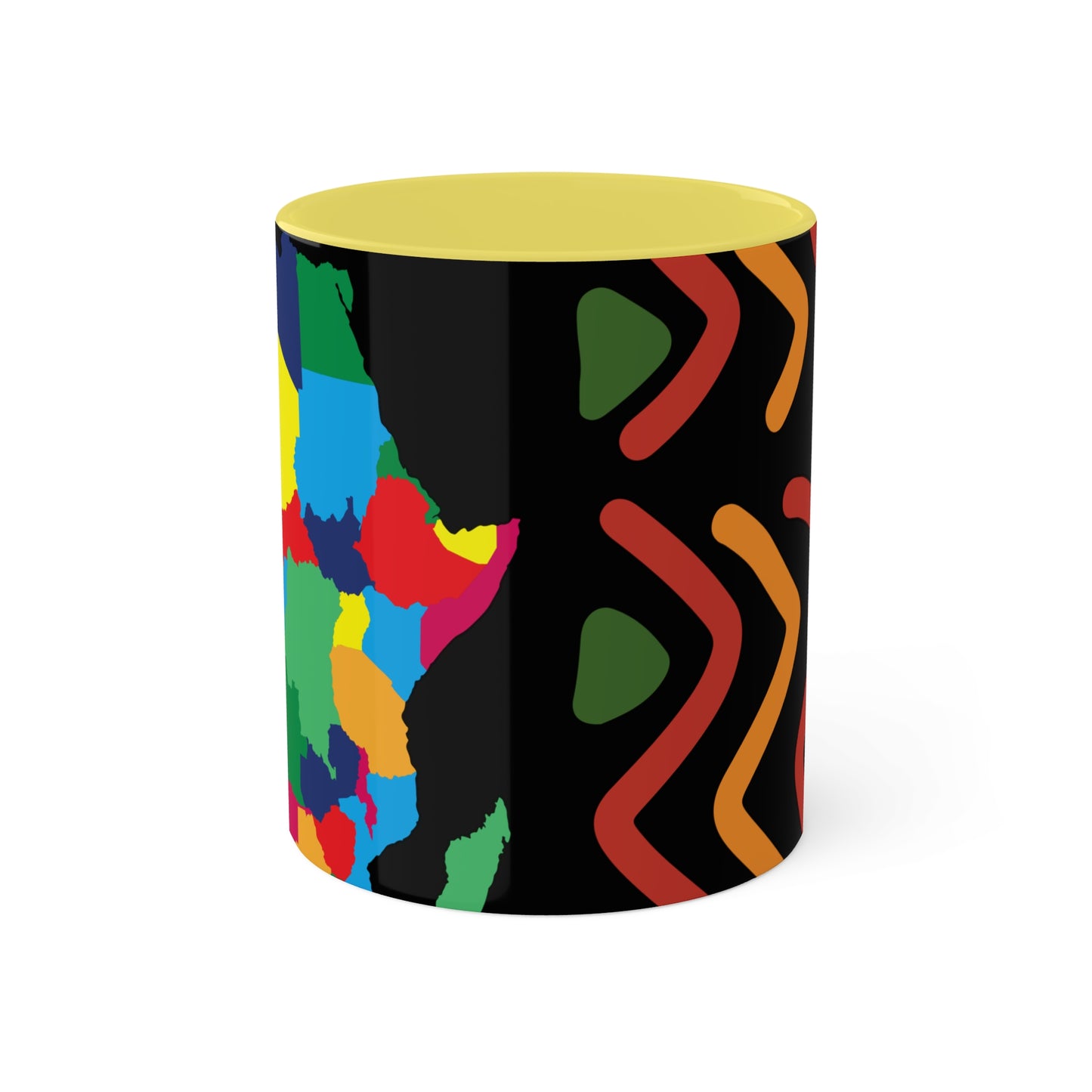 THE AFRICA MAP Colorful Mugs, 11oz by SobG Designs