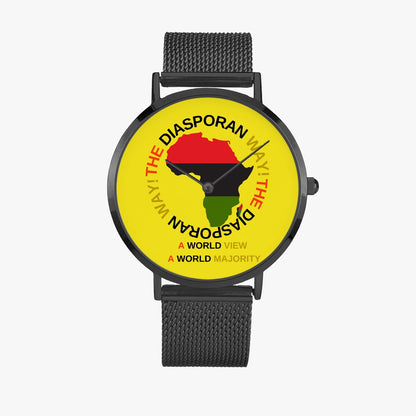 169. Fashion Ultra-thin Stainless Steel Quartz Watch by SobG Designs