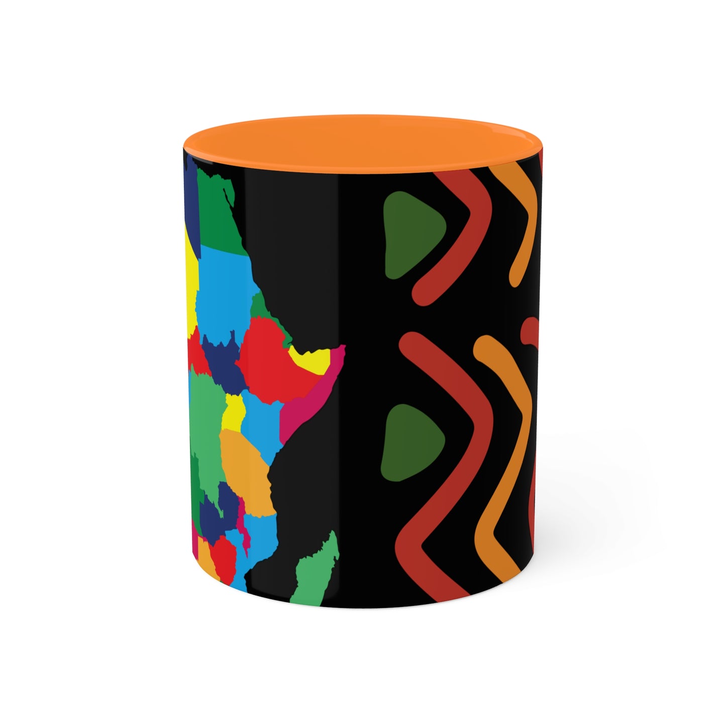 THE AFRICA MAP Colorful Mugs, 11oz by SobG Designs