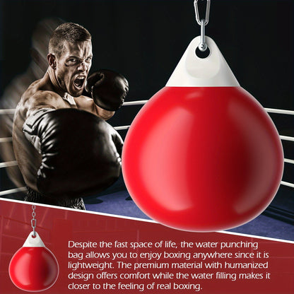 50kg Heavy-Duty Water Punching Bag(Red)-3
