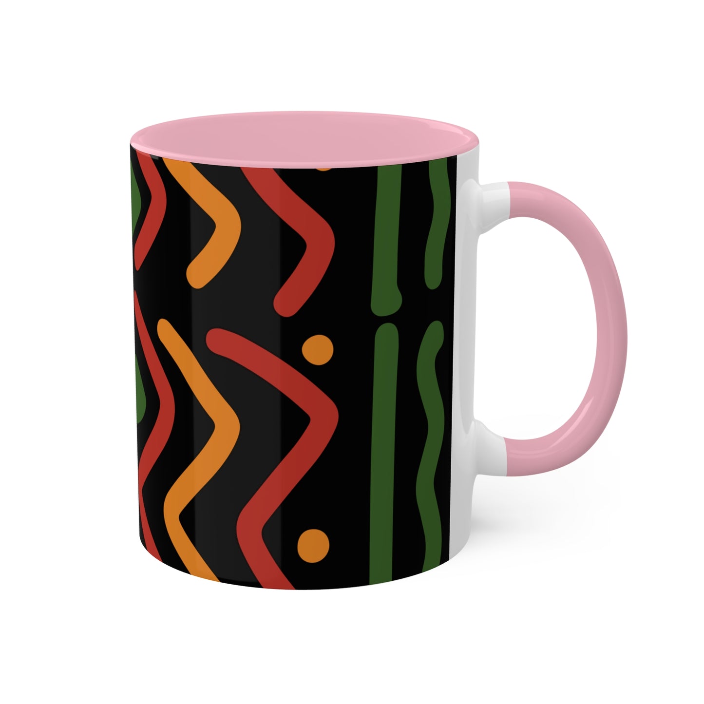 THE AFRICA MAP Colorful Mugs, 11oz by SobG Designs