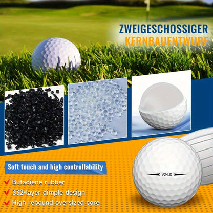 2-Ply Golf Balls with 332 Dimples (50pcs)-3